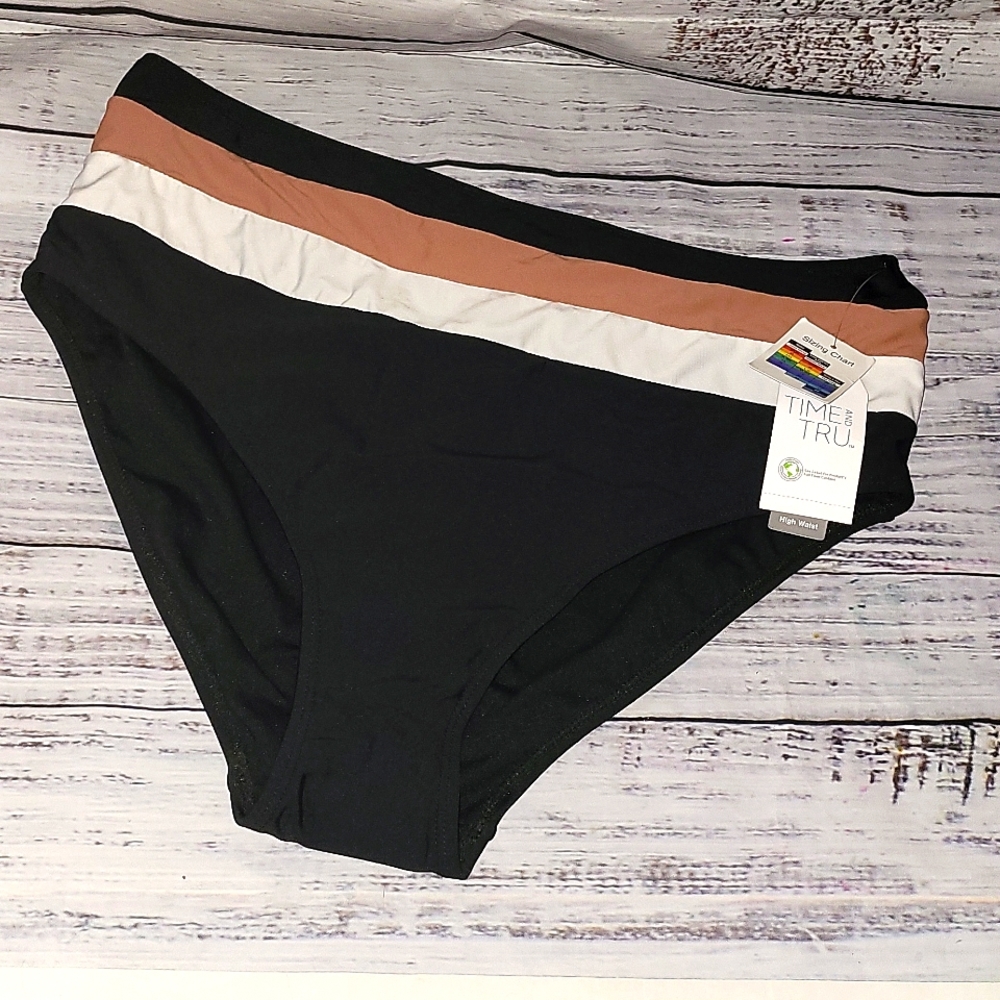 High waisted bikini bottoms